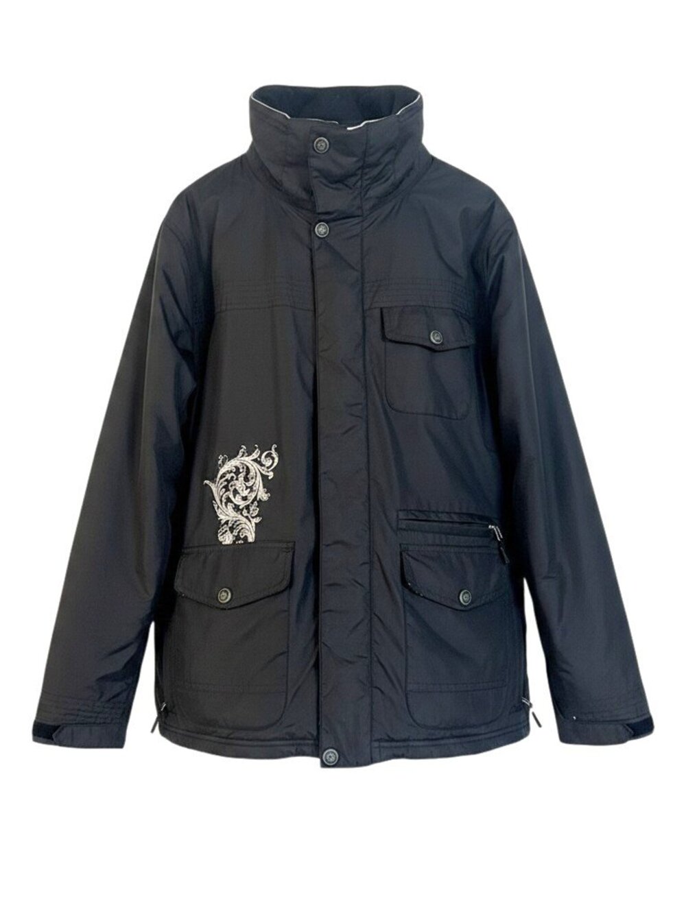 SIMS Snowboard Jacket Size L Ski Hooded Coat Black Pockets Outdoor Active